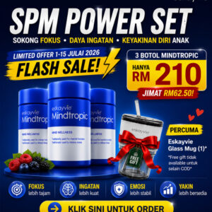 SPM: Mindtropic (3) + Free Eskayvie Glass Mug (1)